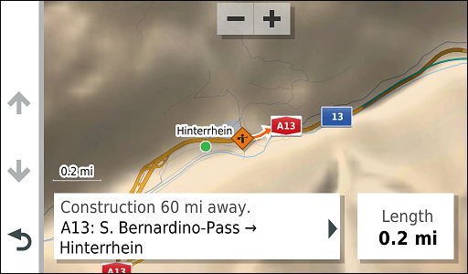 GARMIN Overlander - Traffic Message Details