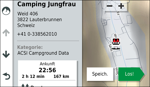 GARMIN Overlander - Detaillierte Information zum Ziel