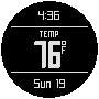 GARMIN tactix Temperature