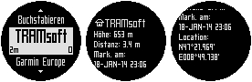GARMIN tactix Wegpunkt