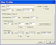 Training Center user profile
