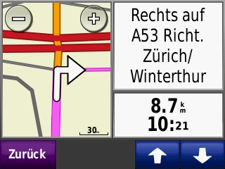 GARMIN Zumo 220 - Autozoom