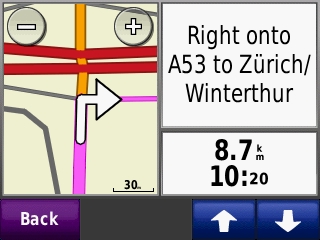 GARMIN Zumo 220 - Autozoom