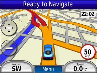 GARMIN Zumo 220 - Map in day mode
