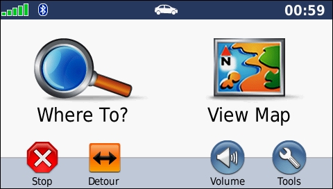 GARMIN Zumo 660 - Main Menu