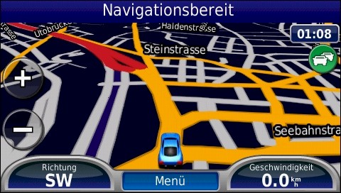 GARMIN Zumo 660 - Karte im Nacht-Modus